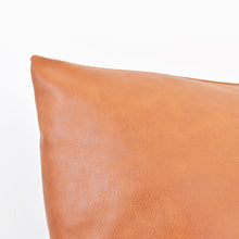 Load image into Gallery viewer, Faux leather pillow cover
