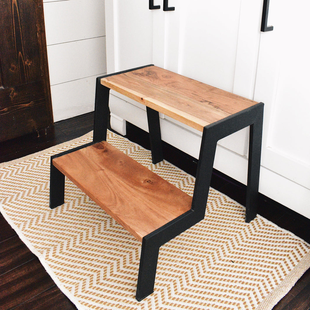 Wood and metal stool || furniture sale