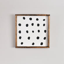 Load image into Gallery viewer, Polka dot wood sign || new
