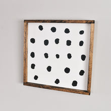 Load image into Gallery viewer, Polka dot wood sign || new
