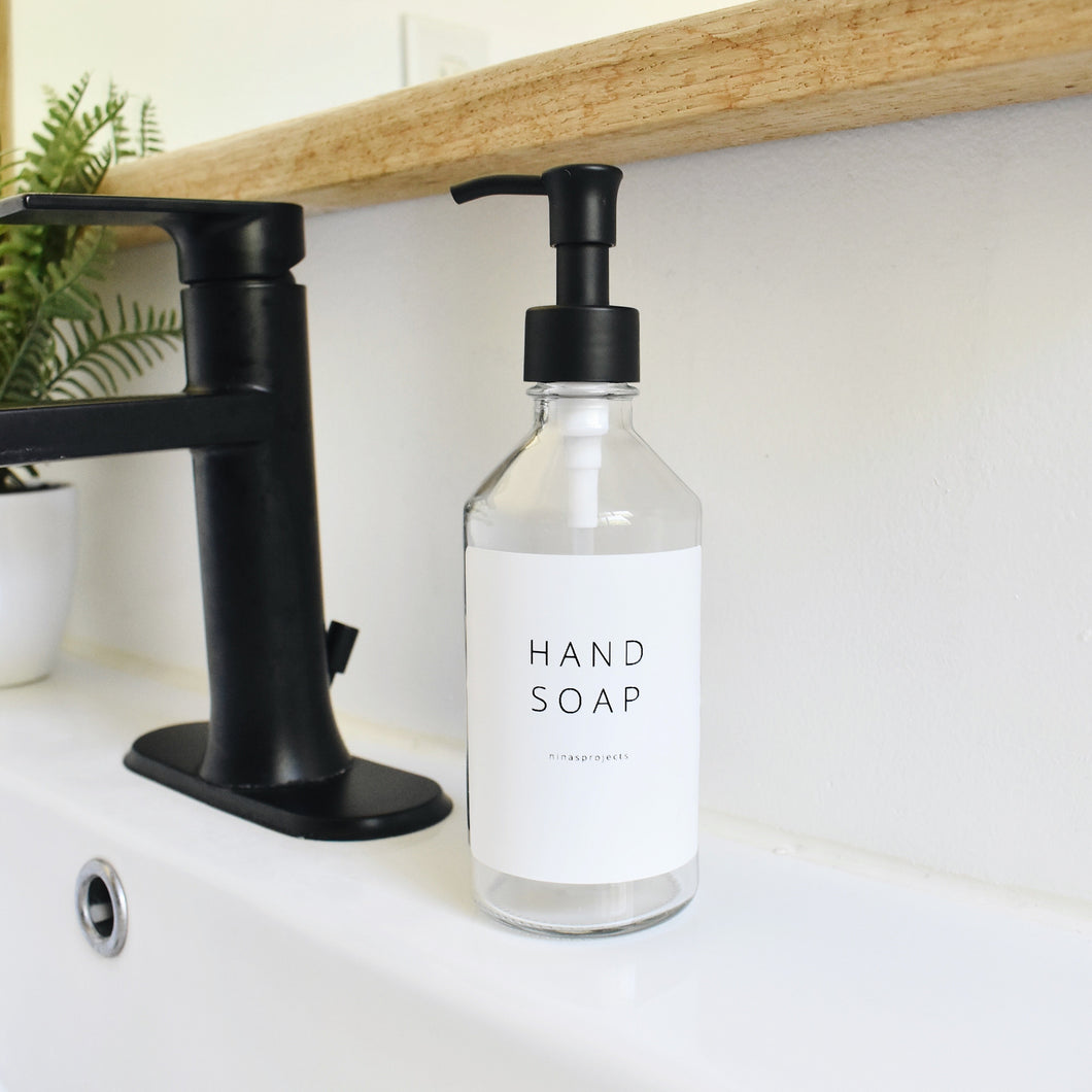 Hand soap bottle