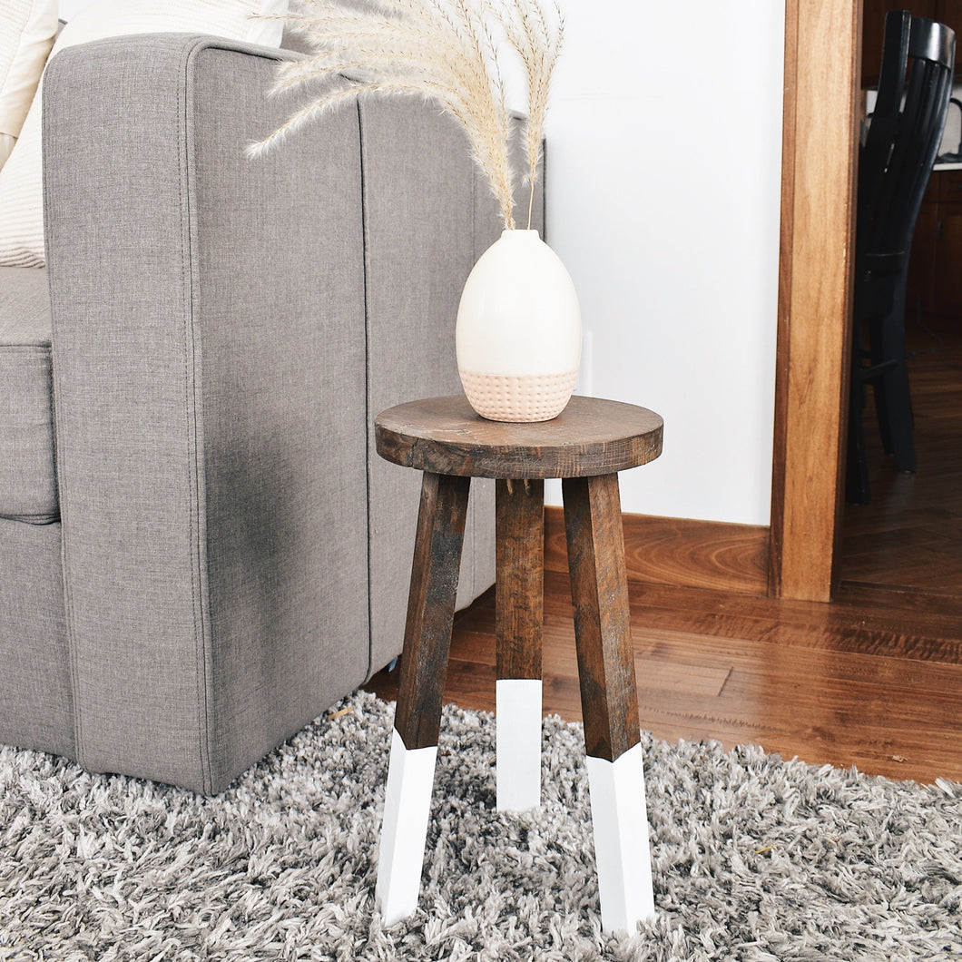 Dark walnut stool || furniture