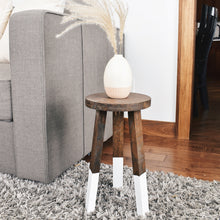 Load image into Gallery viewer, Dark walnut stool || furniture
