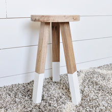 Load image into Gallery viewer, White oak dipped stool || furniture
