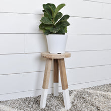 Load image into Gallery viewer, White oak dipped stool || furniture
