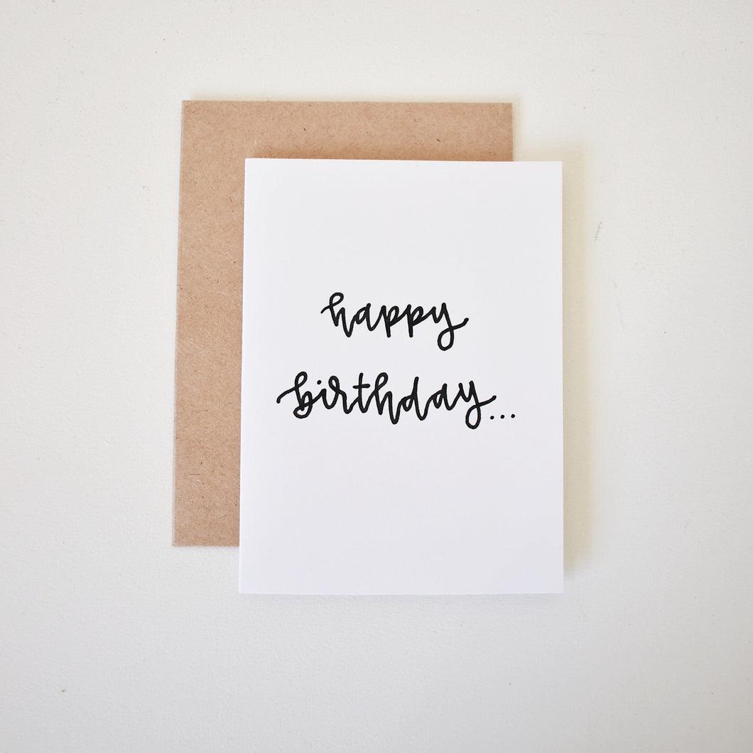 Happy birthday Card