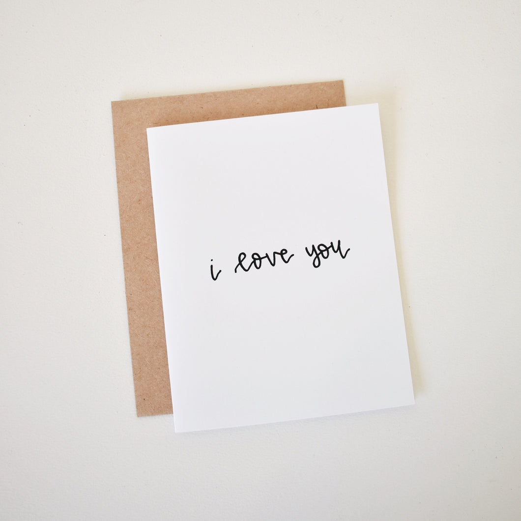 I love you Card