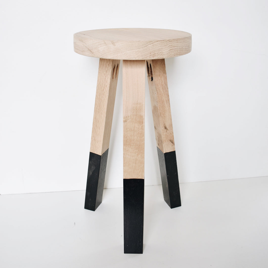 White oak dipped stool || furniture