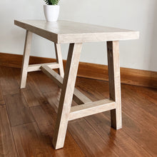 Load image into Gallery viewer, White oak bench || furniture
