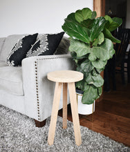 Load image into Gallery viewer, White oak side table || furniture
