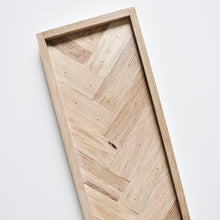 Load image into Gallery viewer, Herringbone white oak tray
