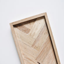 Load image into Gallery viewer, Herringbone white oak tray
