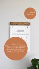 Load image into Gallery viewer, 2025 Wood calendar || Original design
