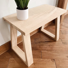 Load image into Gallery viewer, White oak bench || furniture
