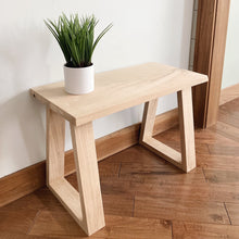 Load image into Gallery viewer, White oak bench || furniture
